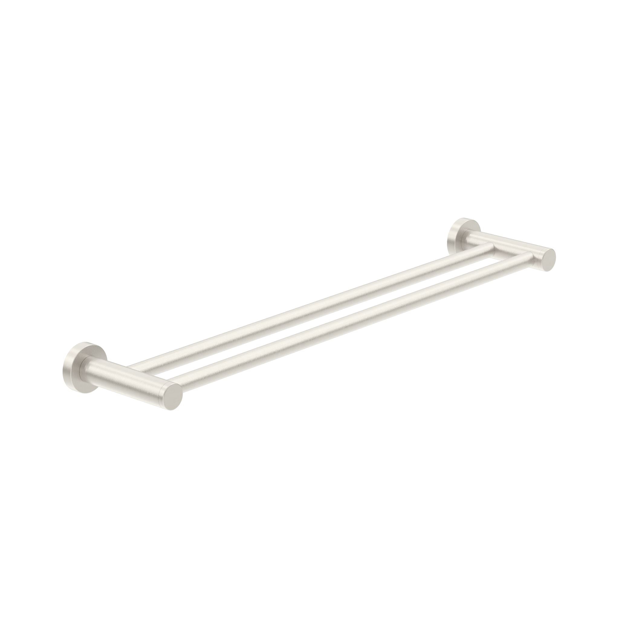 Dolce Double Towel Rail Brushed Nickel 600MM 2024D-BN Accessories Nero