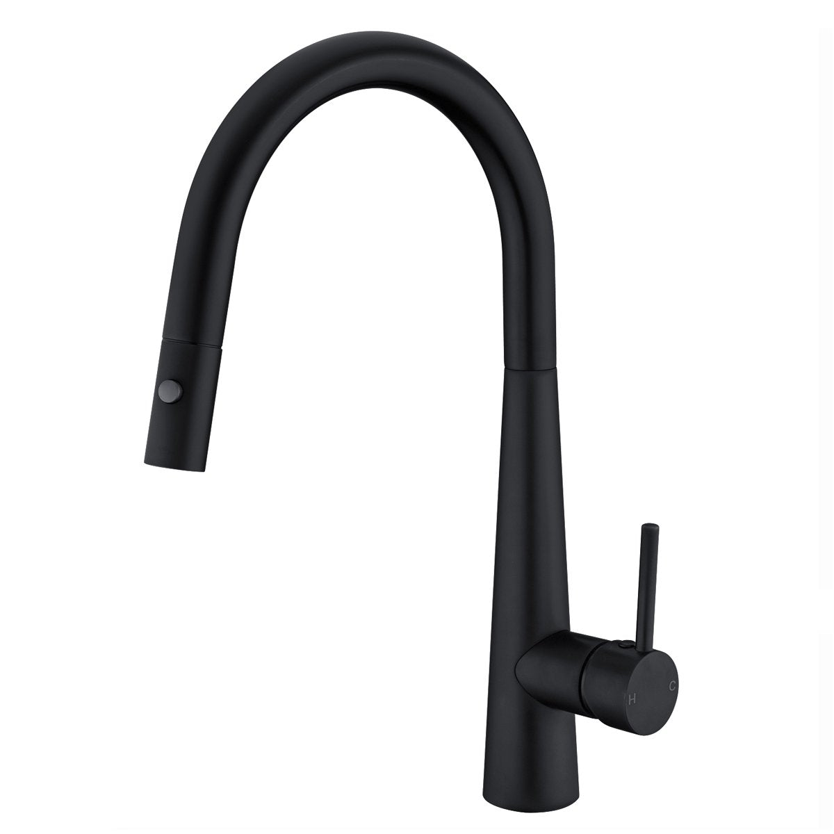 Dolce Pull Out Kitchen Mixer with Veggie Spray Matt Black Tapware Nero