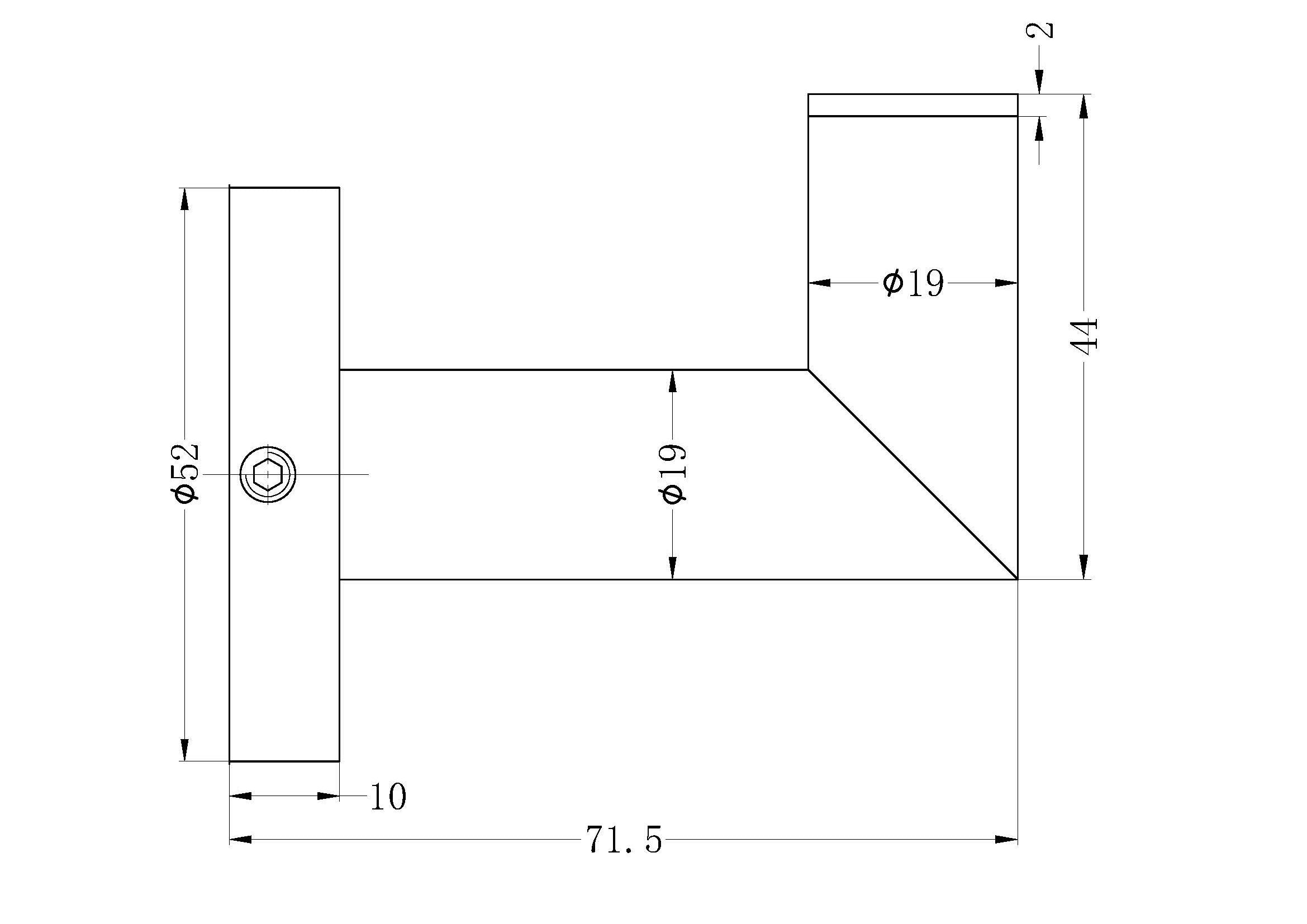 Dolce Robe Hook Matte Black 3682-MB Accessories Nero