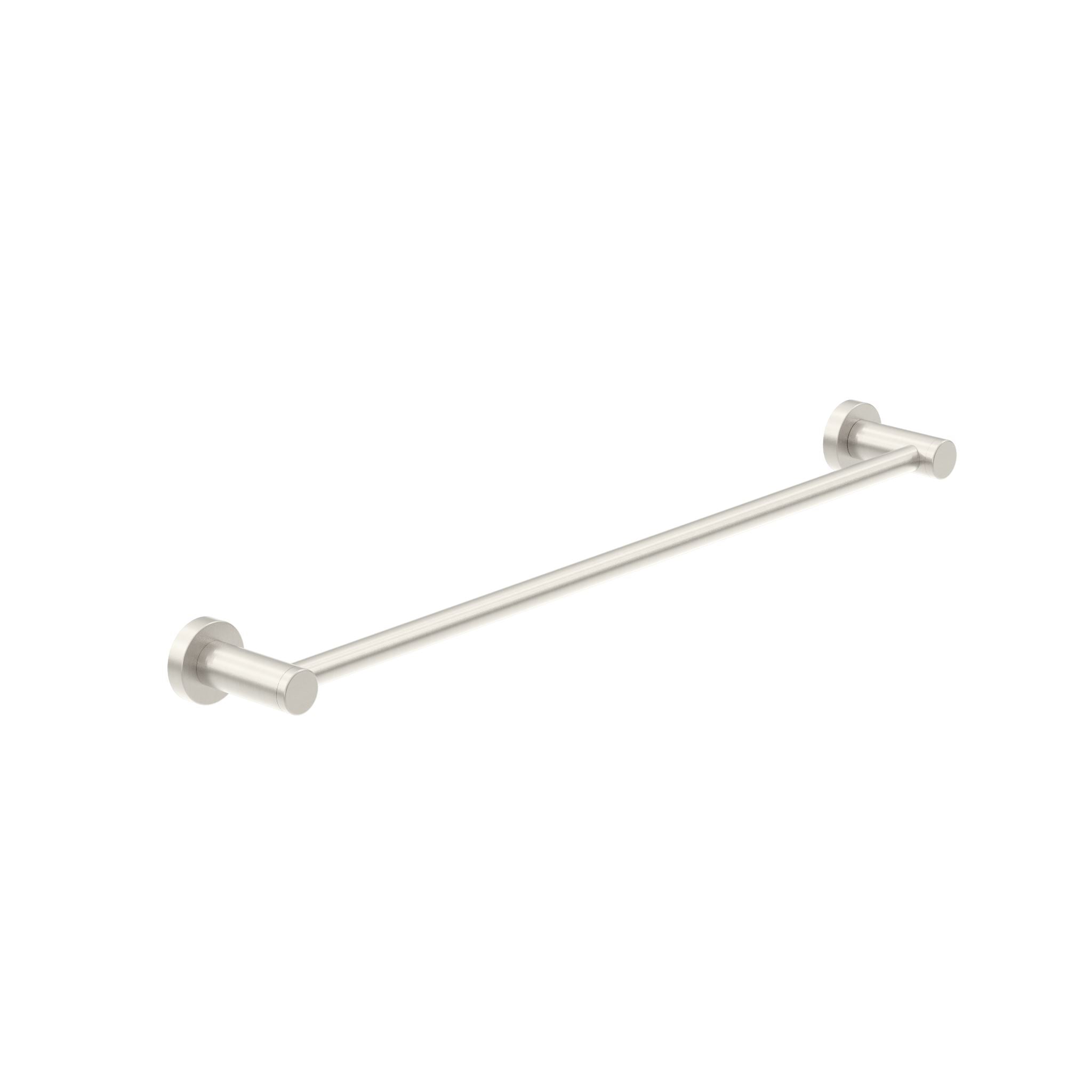 Dolce Single Towel Rail Brushed Nickel 600MM 2024-BN Accessories Nero