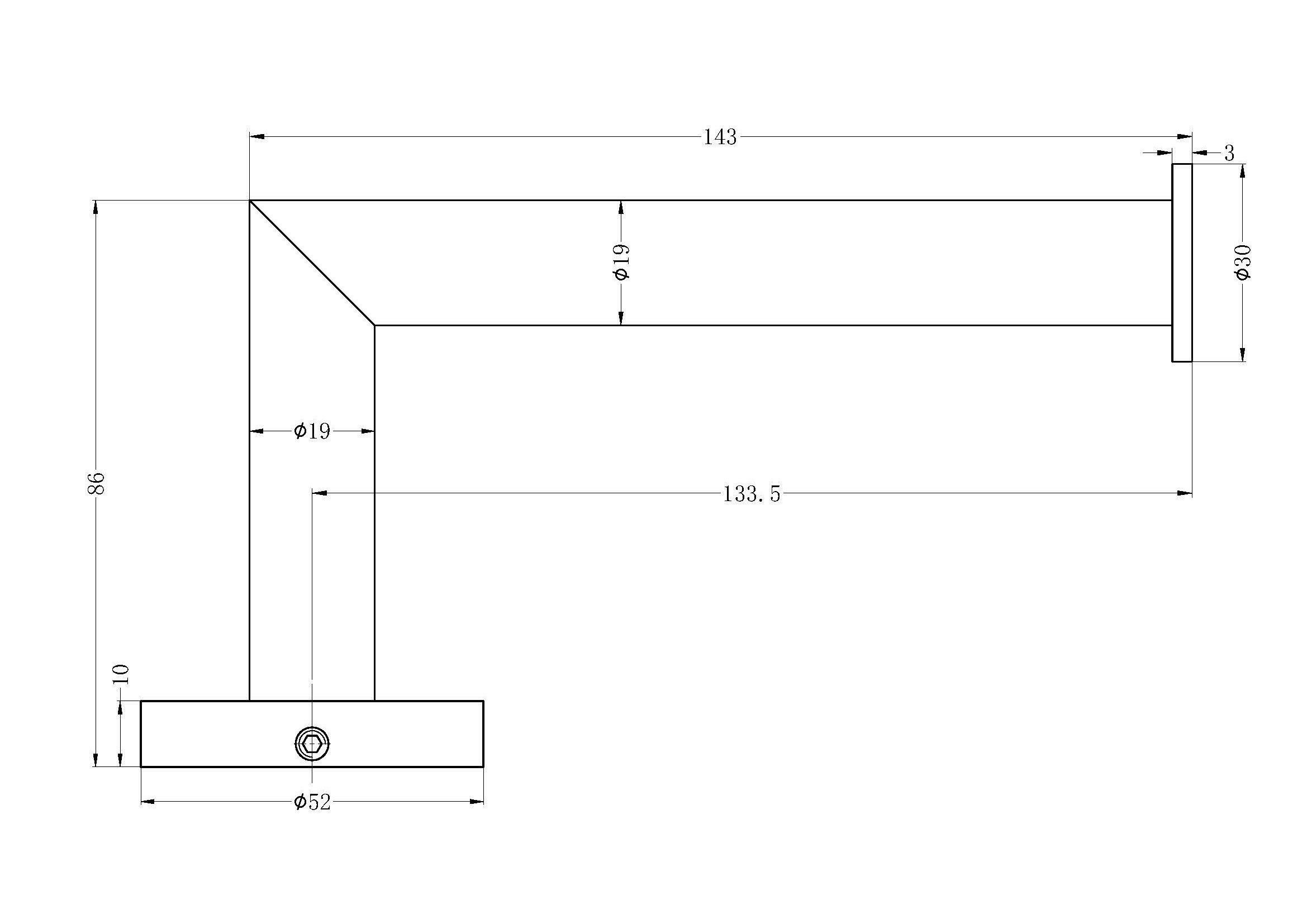 Dolce Toilet Roll Holder Matte Black 3686W-MB Accessories Nero