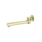 Dolce Wall Mounted Swivel Bath Spout Brushed Gold Tapware Nero