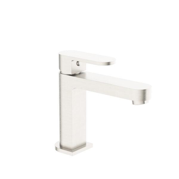 Ecco Basin Mixer Brushed Nickel Tapware Nero