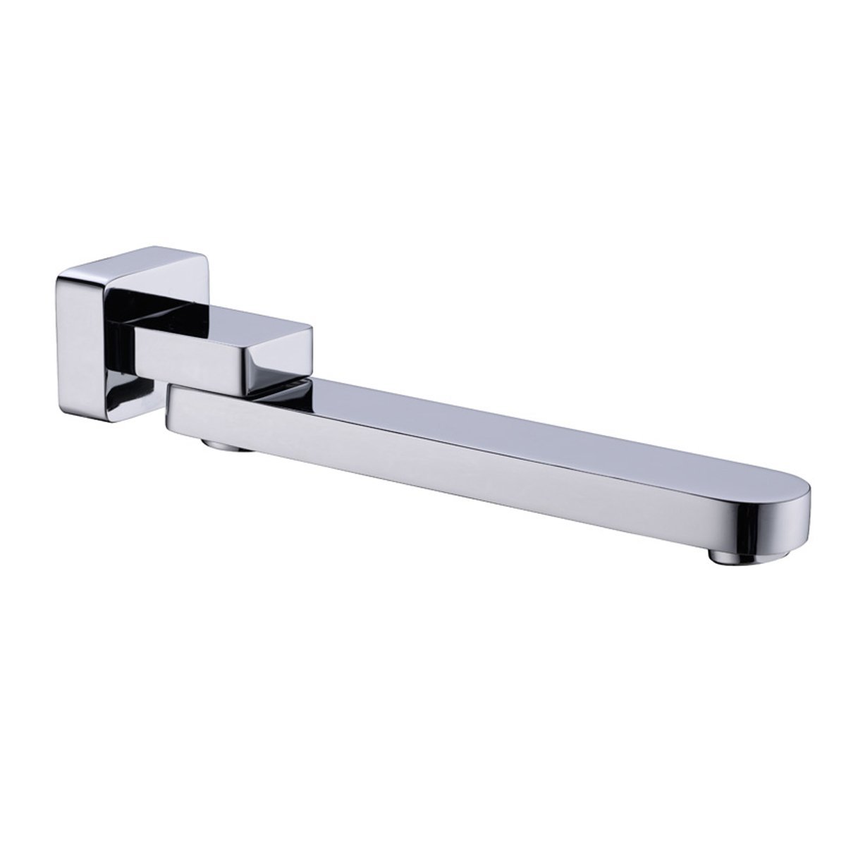ECCO Swivel Bath Spout Chrome Tapware Nero