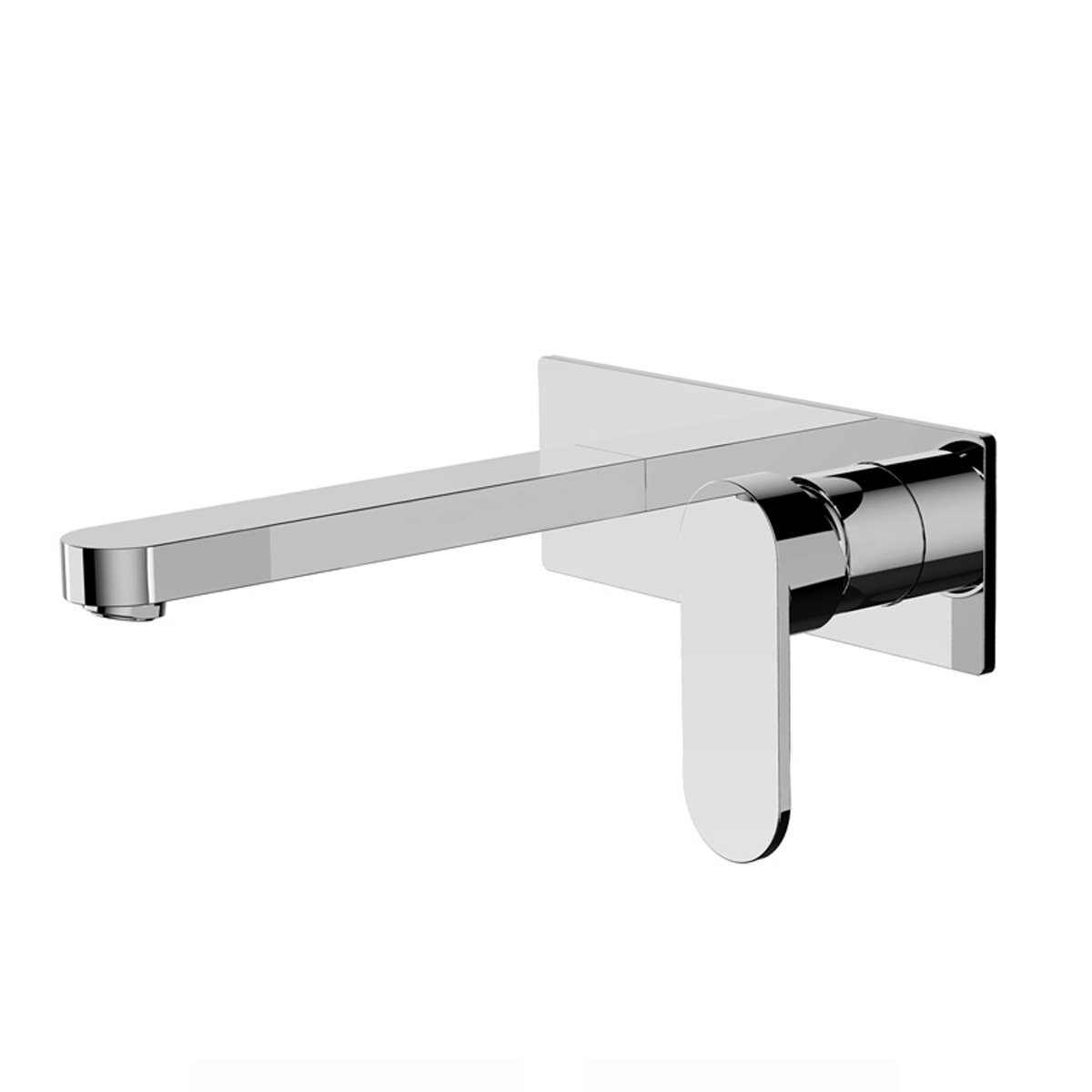 Ecco Wall Basin Mixer Chrome Tapware Nero