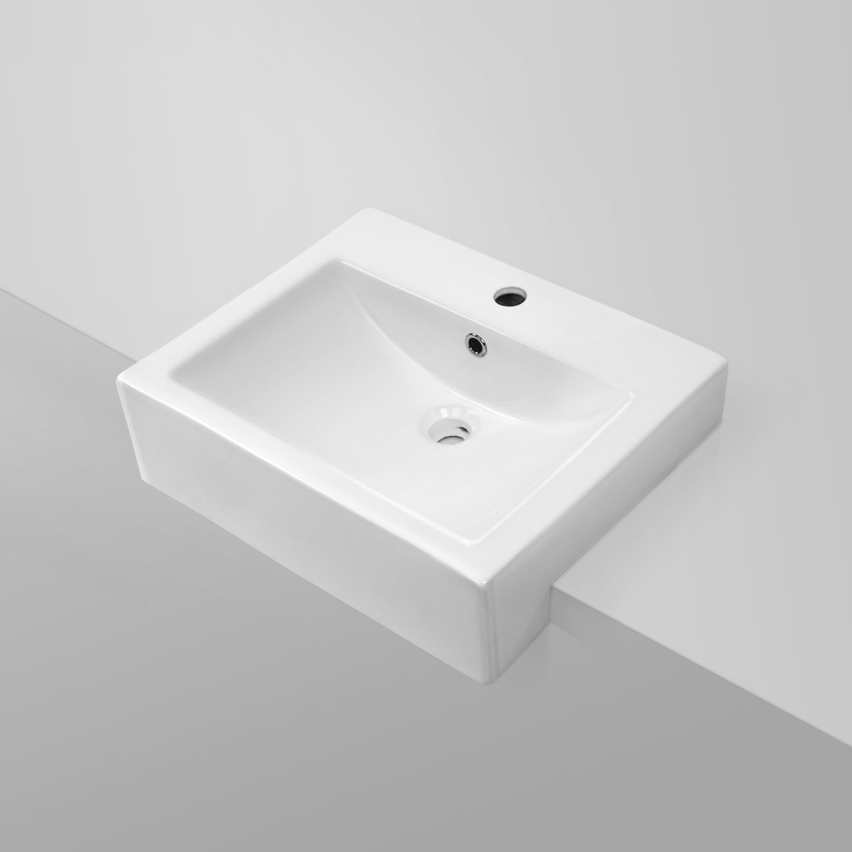 FABBRIS II Semi Recess Square Basin Basins ECT