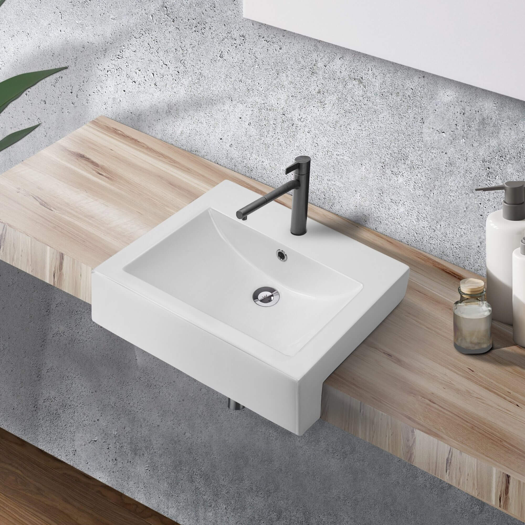 FABBRIS II Semi Recess Square Basin Basins ECT