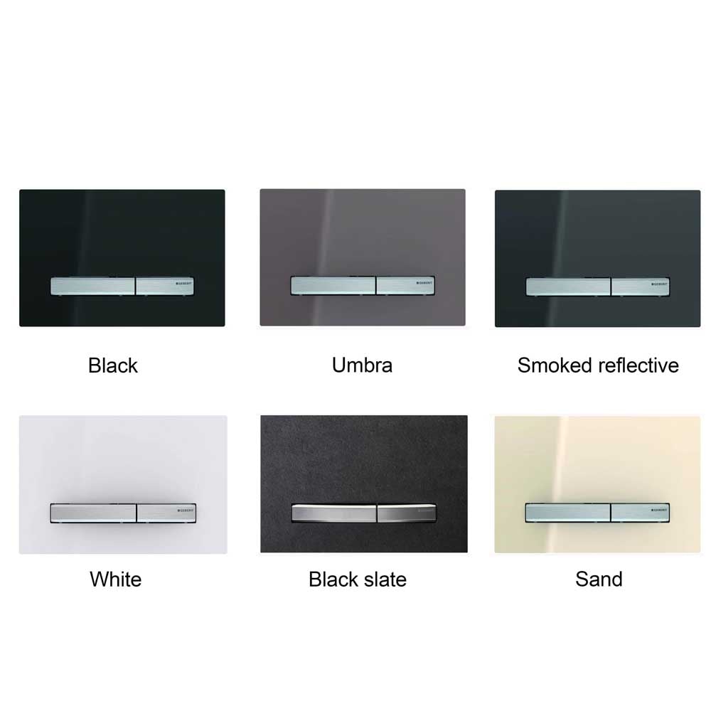 Geberit Sigma 50 Glass Dual Flush Button & Plate Toilets Geberit