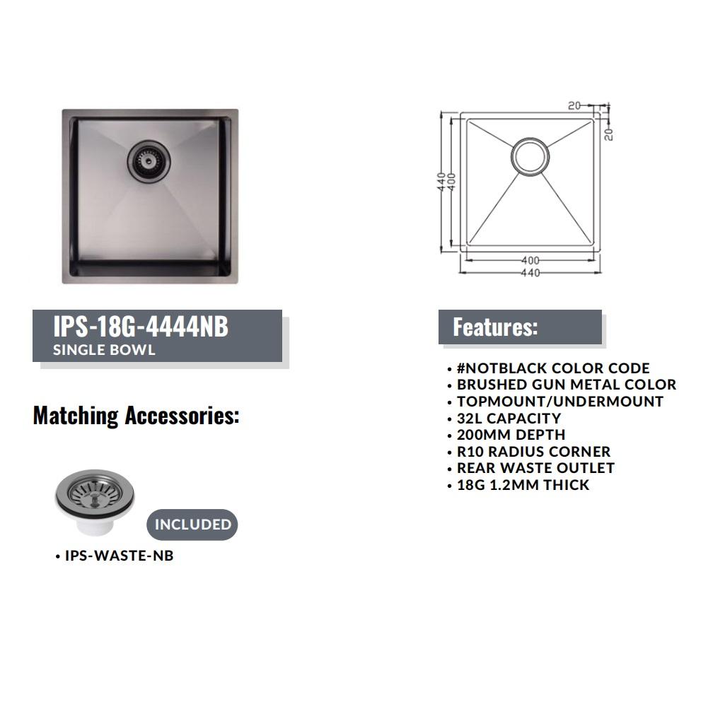 Infinity Plus Sinks – PVD-4444NB Sinks InfinityPlus