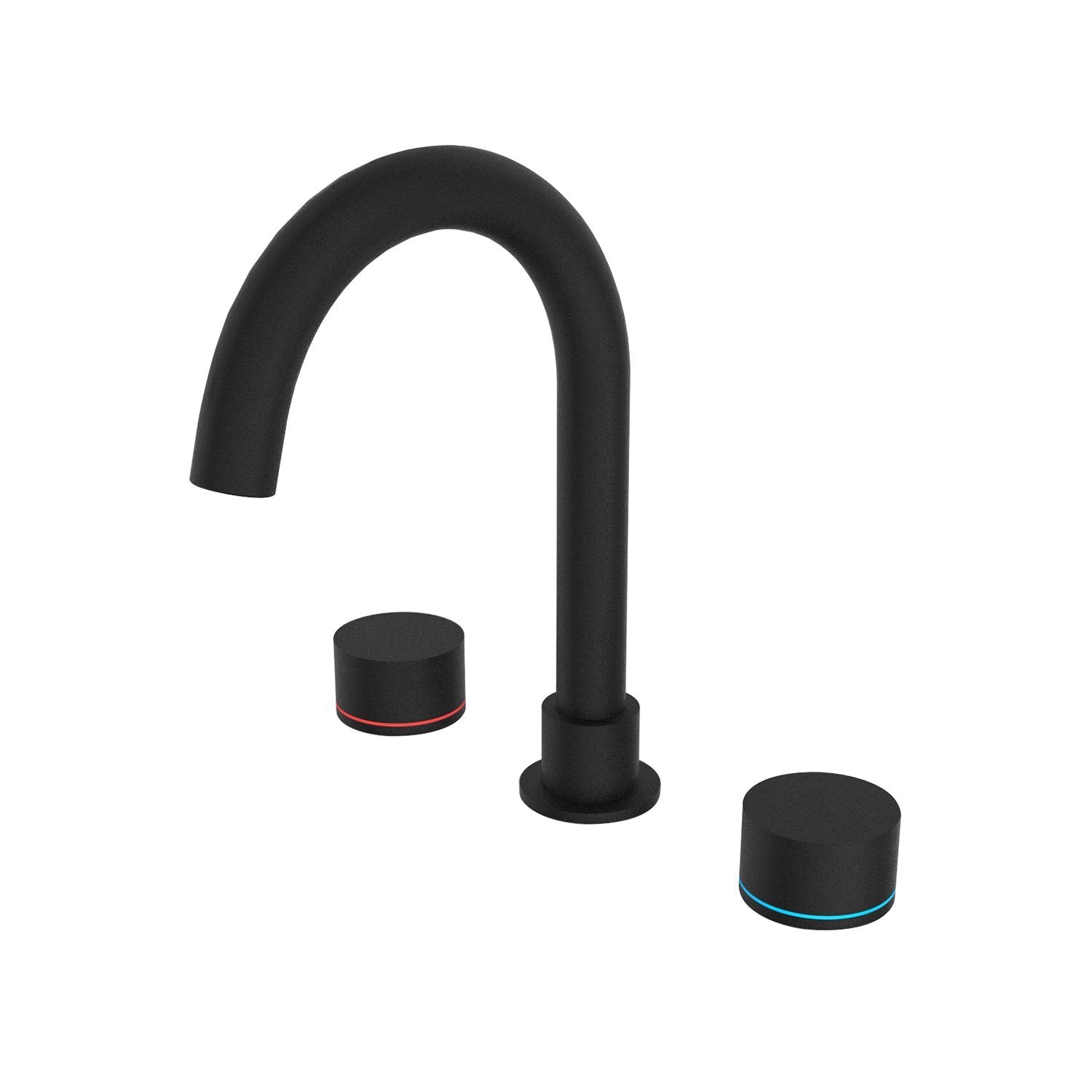 KARA Basin Set MATTE BLACK YSW2117-01-MB Tapware Nero