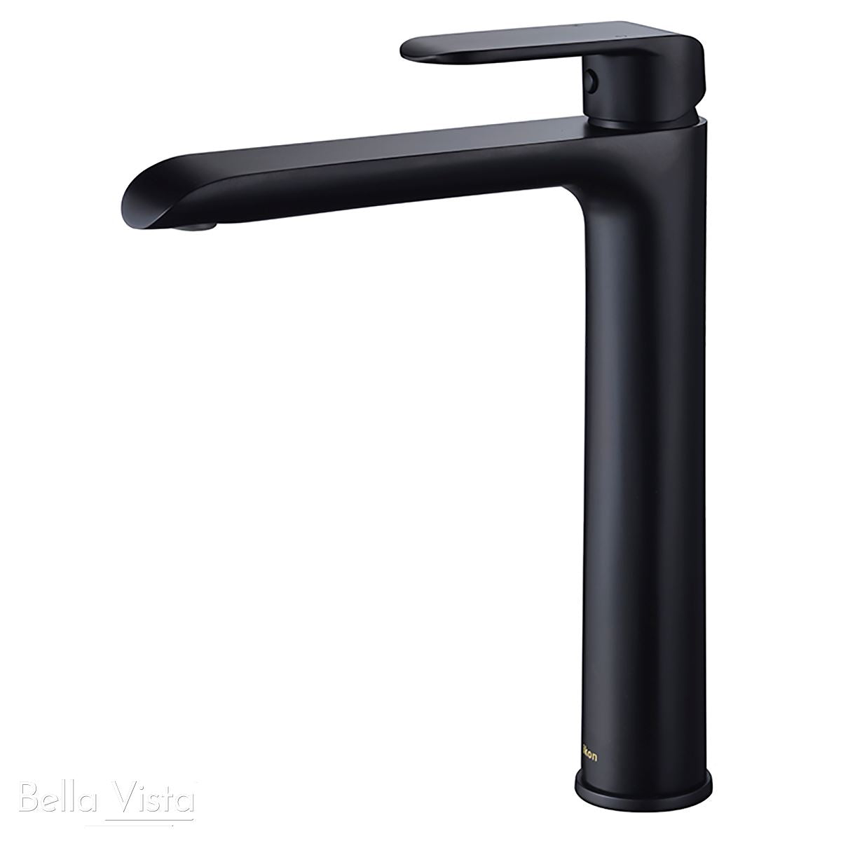 Kara High Rise Basin Mixer Black Tapware Bella Vista