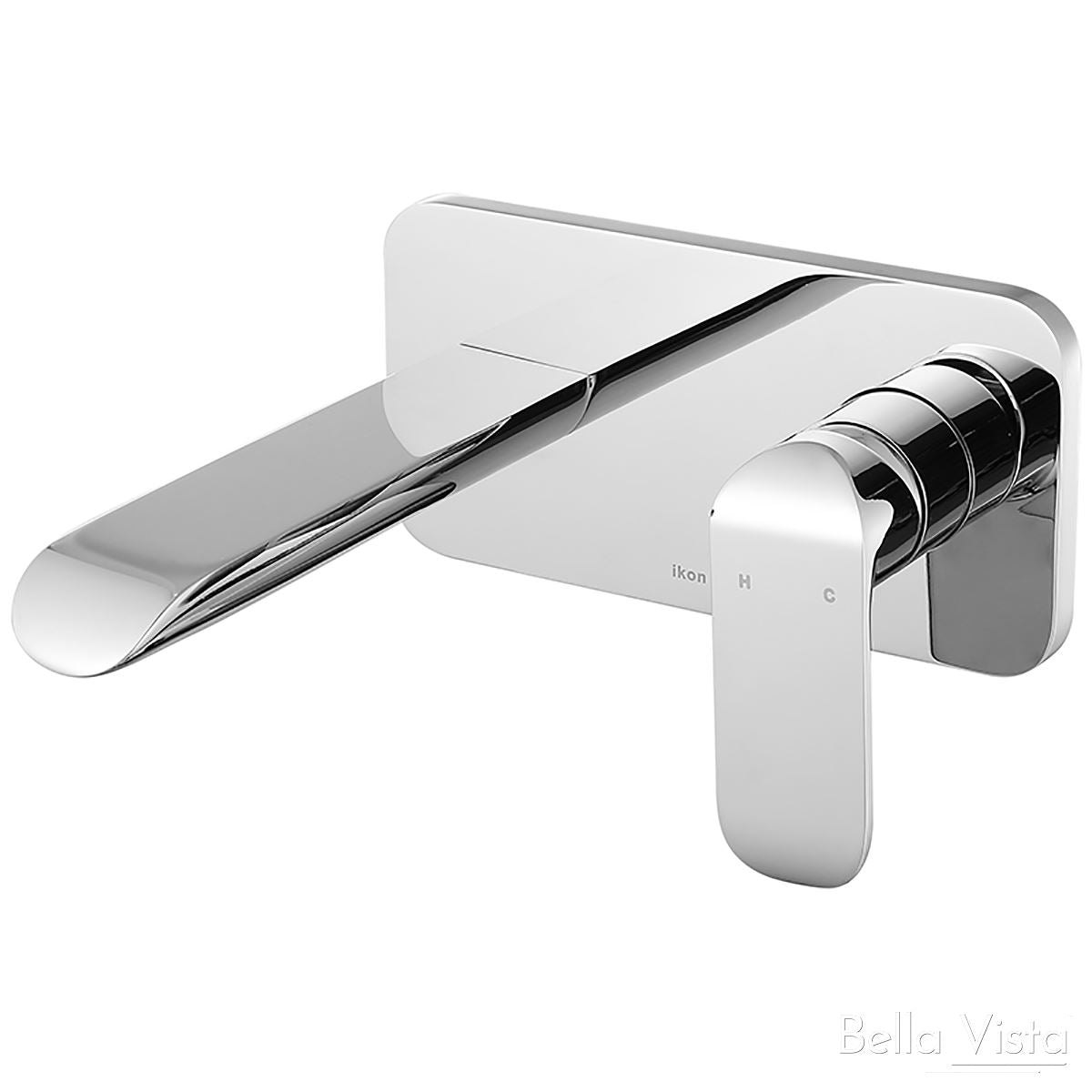 KARA Wall Basin Mixer Chrome Tapware Bella Vista
