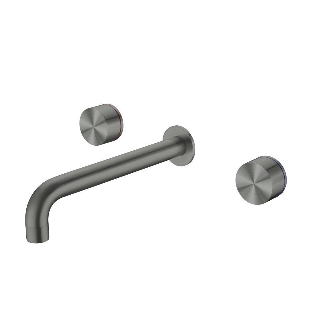 KARA Wall Basin Set 180mm GUN METAL YSW2117-07A-GM Tapware Nero