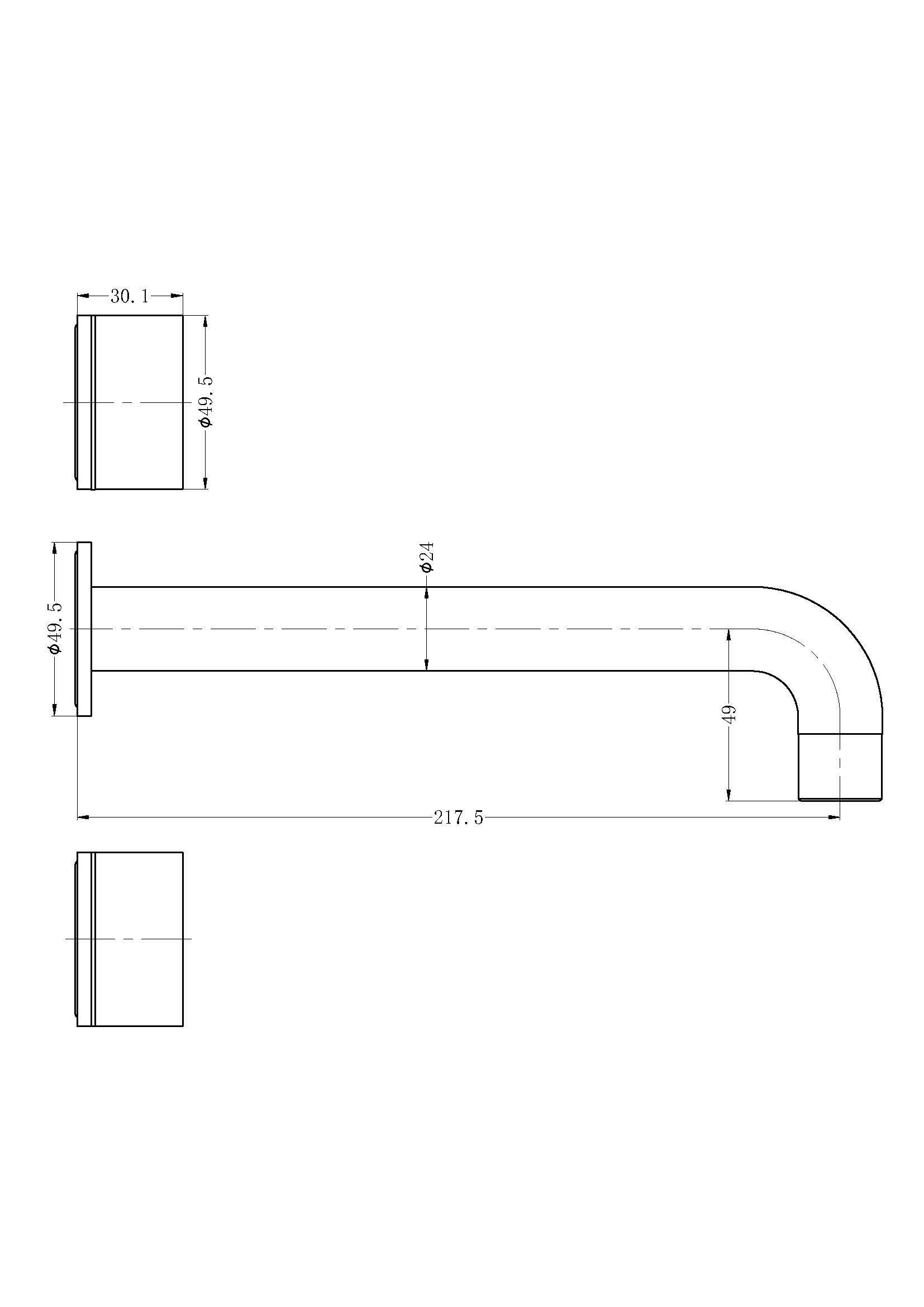 KARA Wall Basin Set 215mm MATTE BLACK YSW2117-07A-MB Tapware Nero