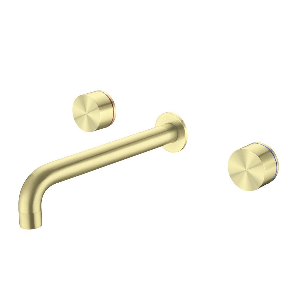 KARA Wall Basin Set BRUSHED GOLD YSW2117-07A-BG Tapware Nero