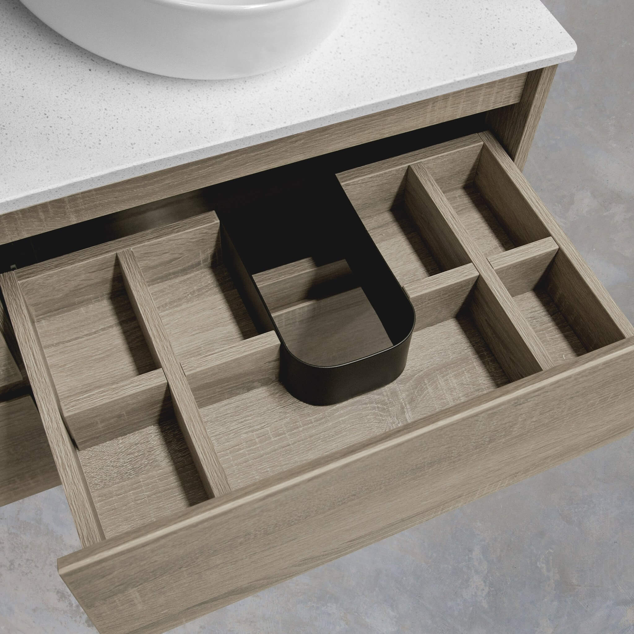 KRIS 75cm Timber Wall Hung Vanity Vanities & Mirrors Arova