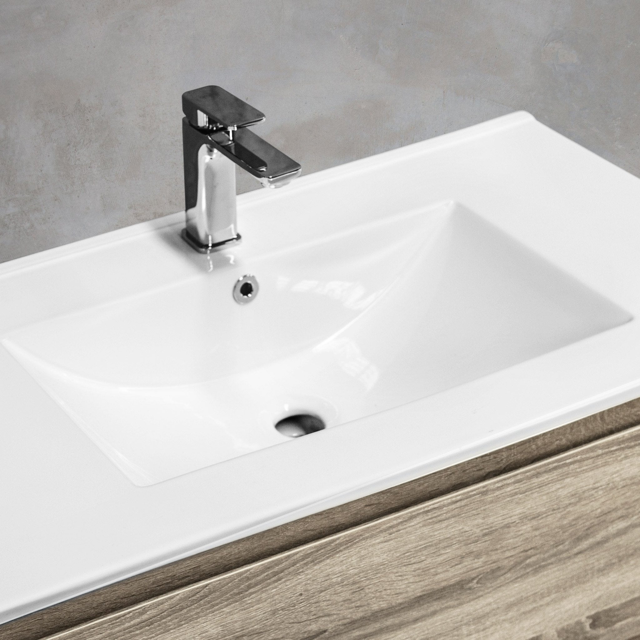 KRIS 75cm Timber Wall Hung Vanity Vanities & Mirrors Arova