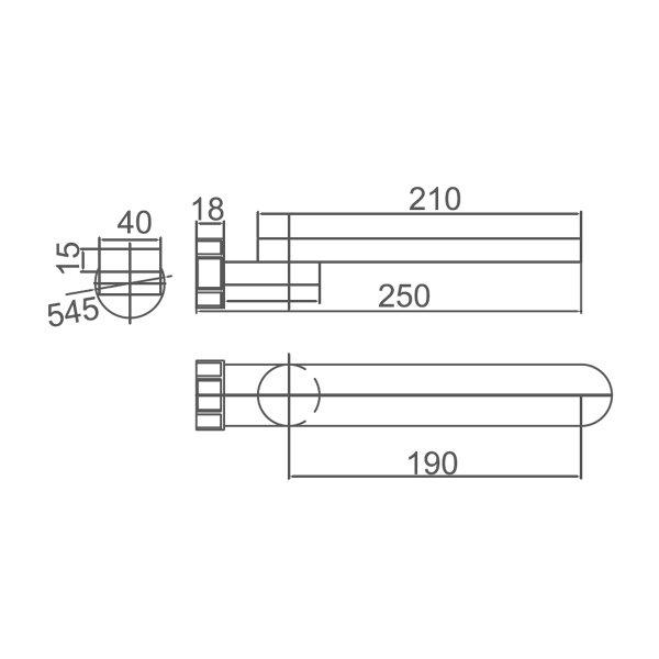 Leena Swivel Bath Spout - WT526 Tapware ECT