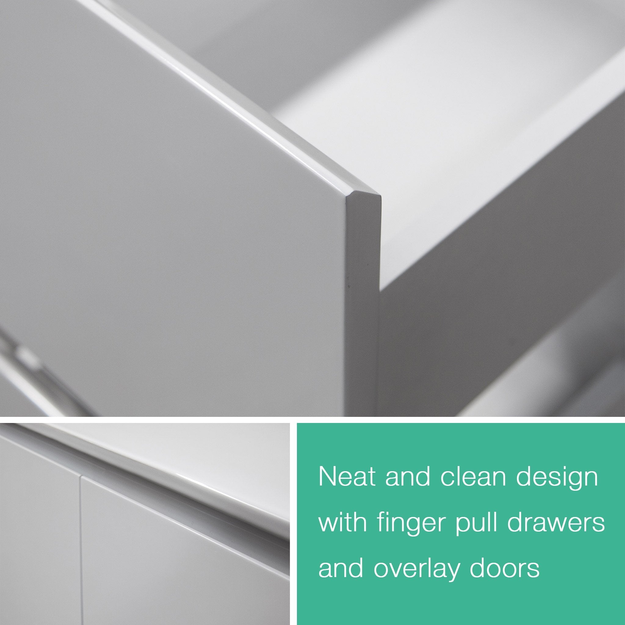 LUCA 180cm Bathroom Vanity - Stone Top Vanities & Mirrors Arova