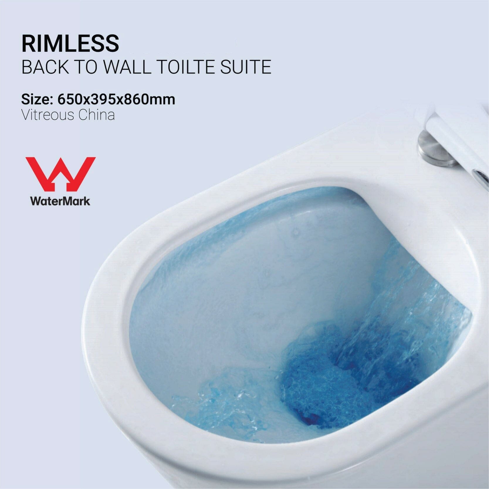 Luca65 Back to Wall Rimless Toilet Suite Toilets Arova