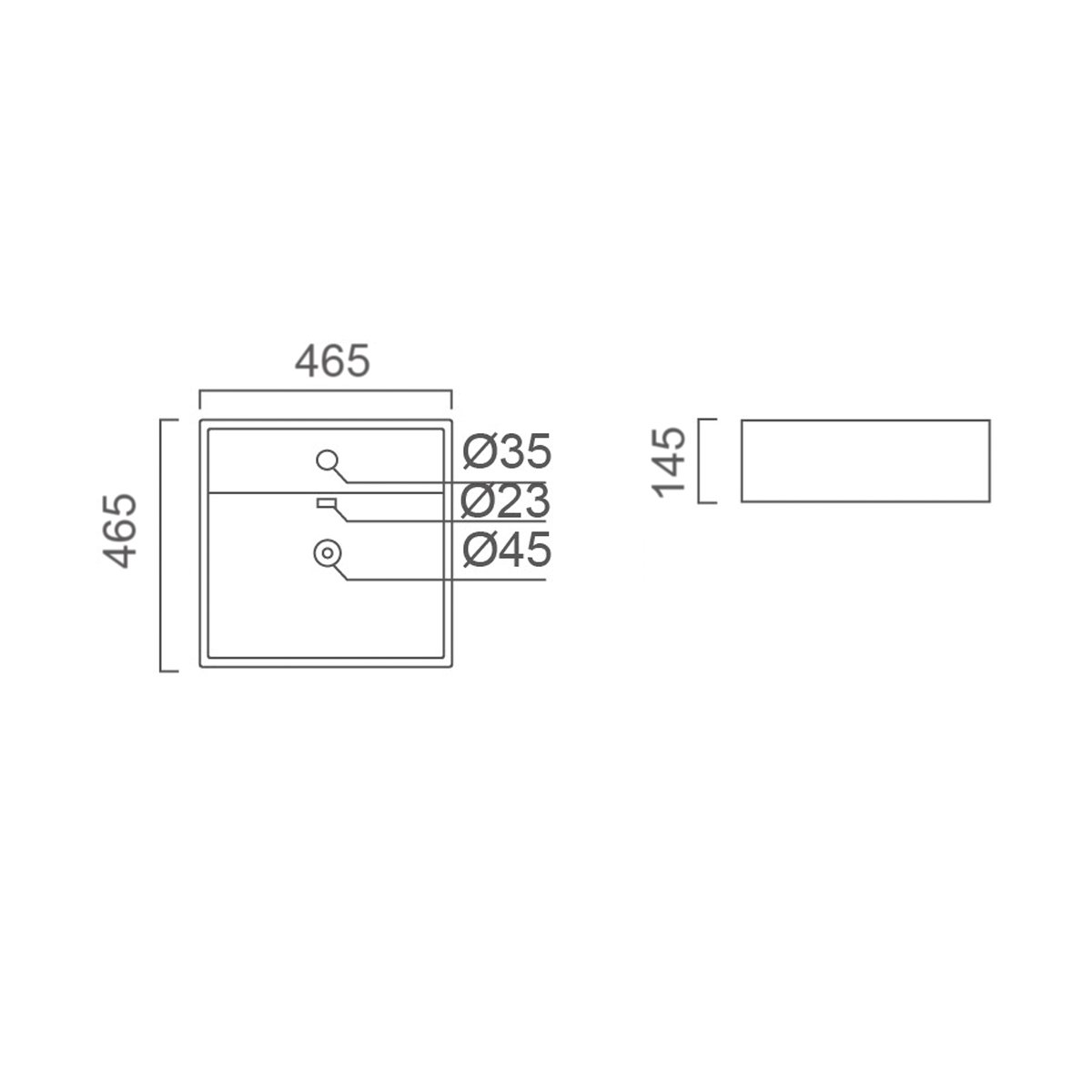MAYFAIR Above Counter Basin 1 Tap Hole Basins ECT