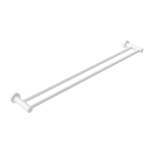 MECCA Double Towel Rail 600MM Matte White 1924D-MW Accessories Nero