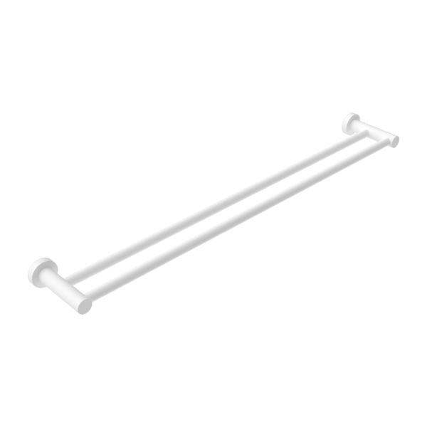 MECCA Double Towel Rail 800MM Matte White 1930D-MW Accessories Nero
