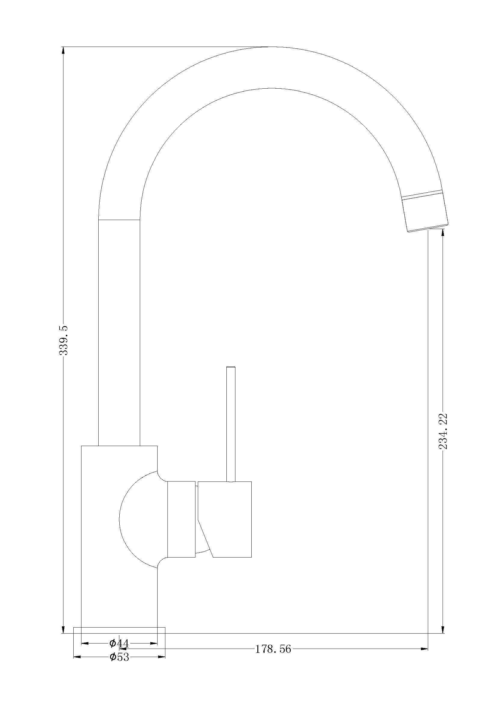 MECCA Kitchen Mixer Matte White YSW2219-07-MW Tapware Nero
