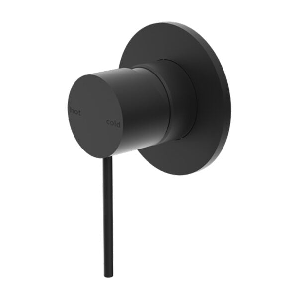 MECCA Shower Mixer Matte Black YSW2219-09-MB Tapware Nero 80mm