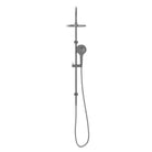 Mecca/Dolce Twin Shower with Opal Shower Gun Metal showers Nero