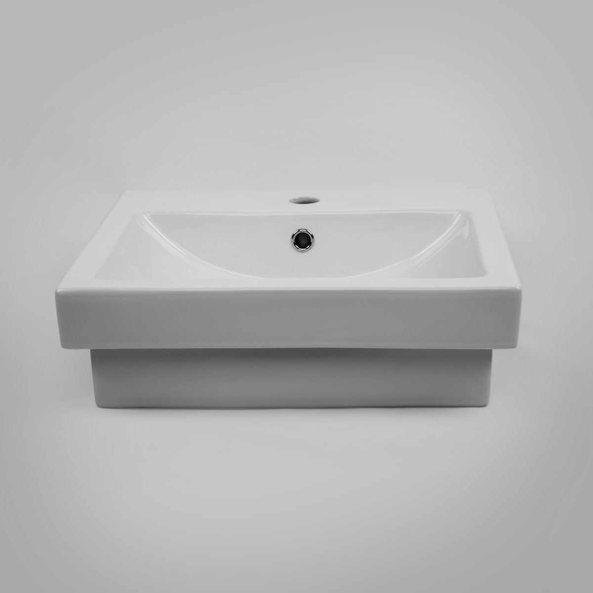 MEGGA-2 Half Inset Square Basin 1 Tap Hole Basins ECT