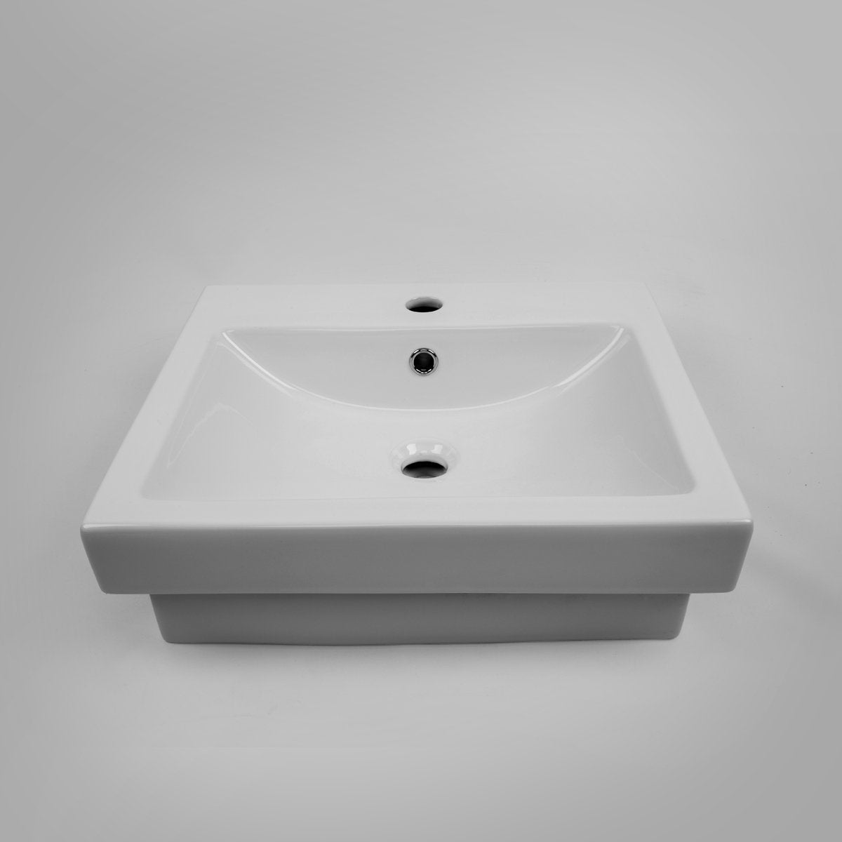 MEGGA-2 Half Inset Square Basin 1 Tap Hole Basins ECT