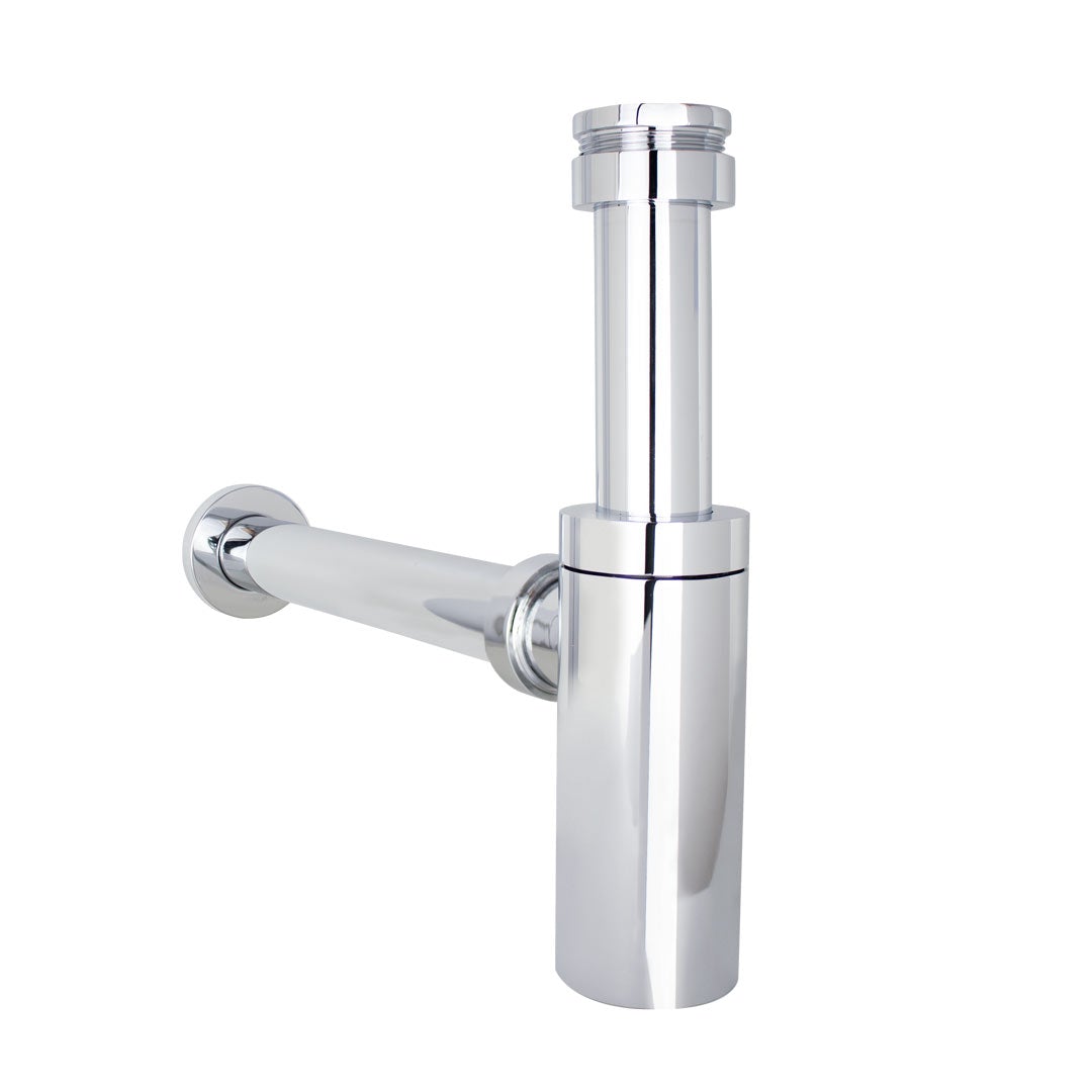 MICA Deluxe Bottle Trap Round Chrome Basins Arova