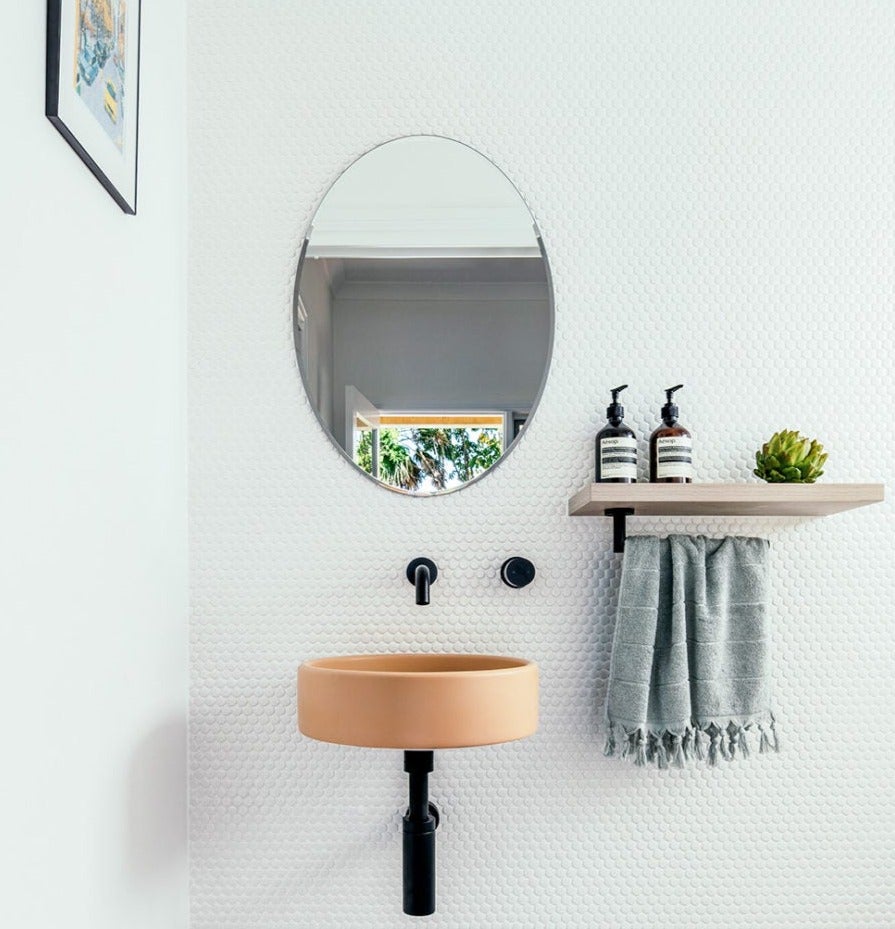 MICA Deluxe Bottle Trap Round Matte Black Basins Arova