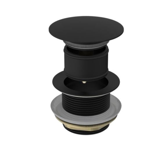 MICA Pop Up Bath Waste Matte Black Baths Arova