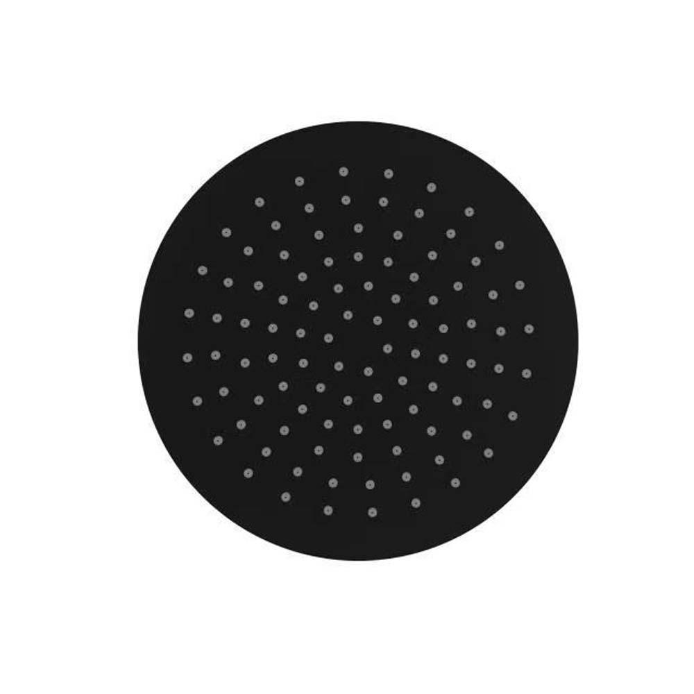MICA Round Shower Head 200mm Black Showers Arova