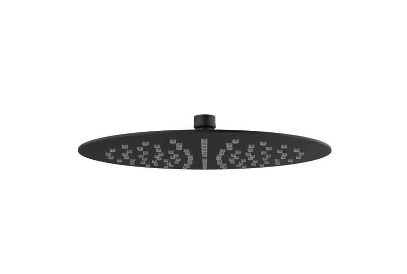 MICA Round Shower Head 250mm Black Showers Arova