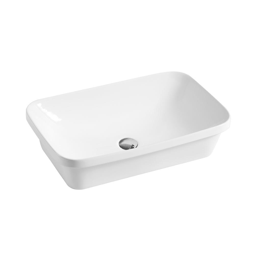 MILAN Half Insert Basin Gloss White Basins ECT