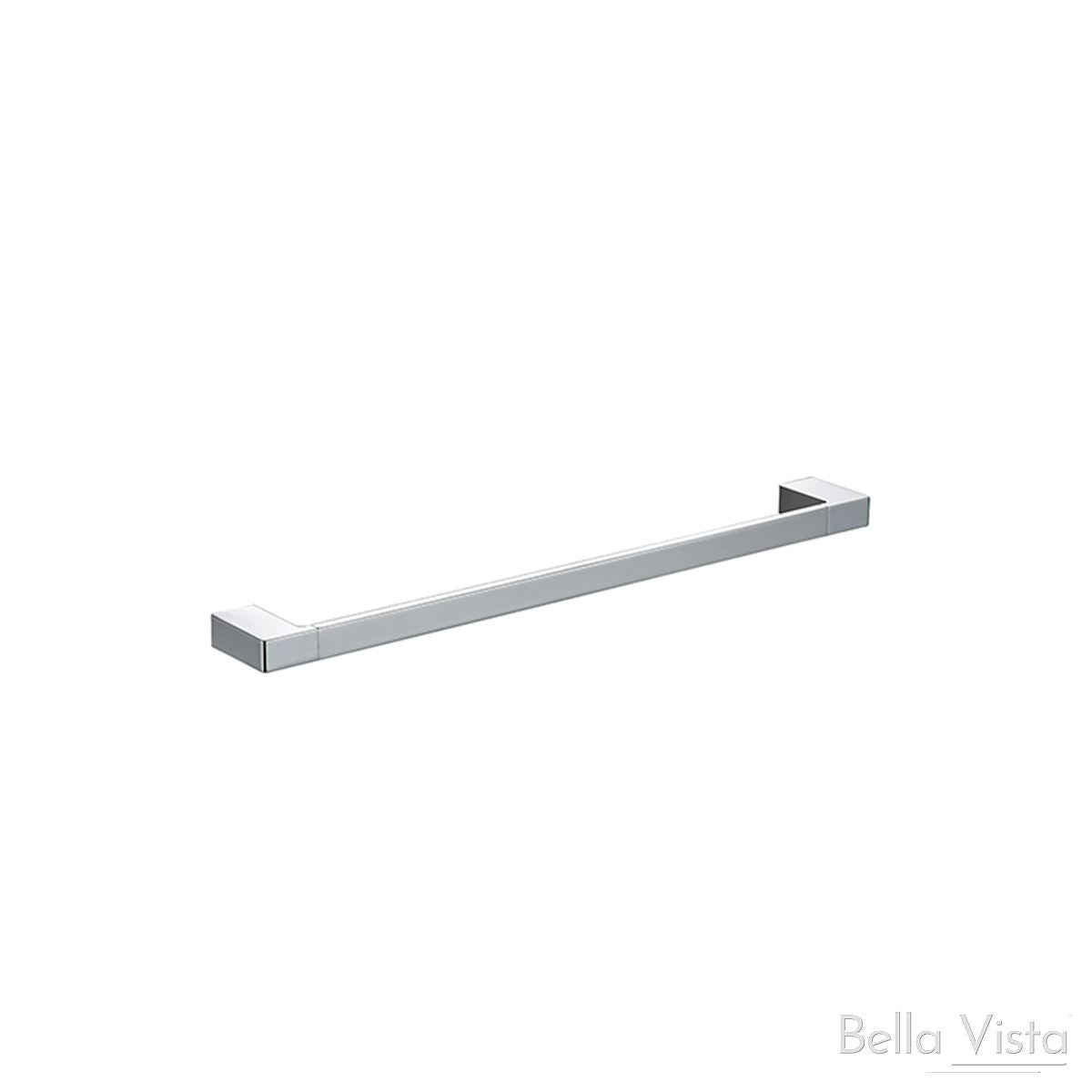 'Milos' - 600MM Single Towel Rail Chrome- Pradus Accessories Bella Vista