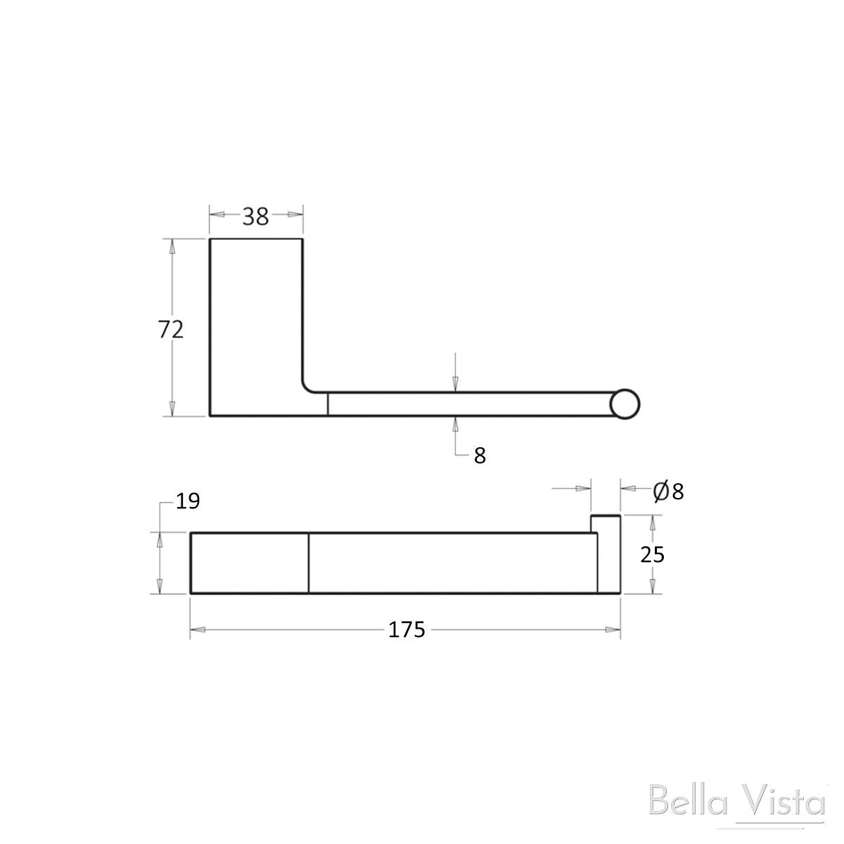 'Milos' - Toilet Paper Holder- Pradus Accessories Bella Vista