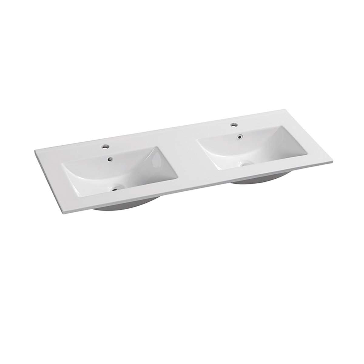 Mirage 120cm Ceramic Vanity Top Double Bowl Vanities & Mirrors Arova