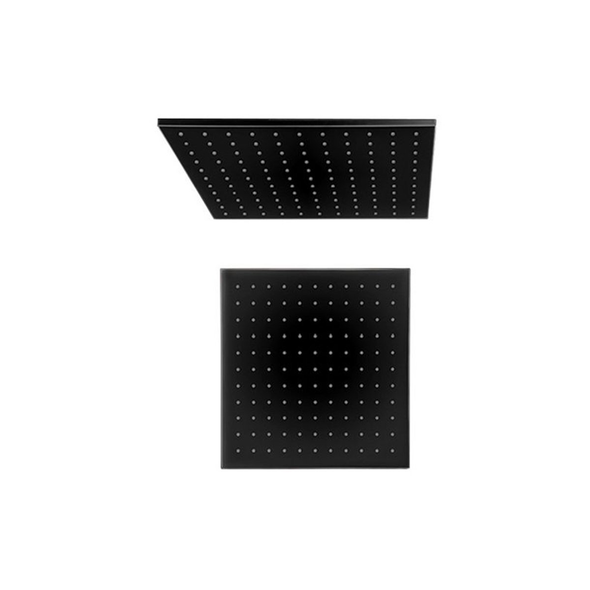 Nero 200mm Square Shower Head Matt Black showers Nero