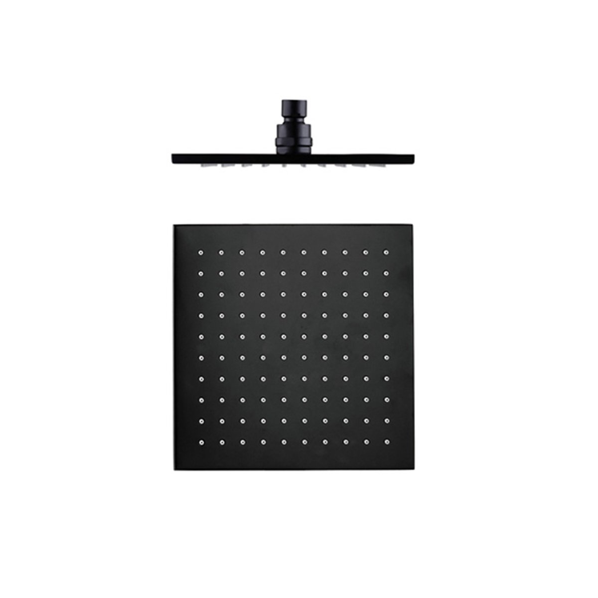Nero 250mm Square Shower Head Matt Black showers Nero