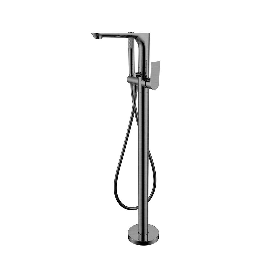 Nero BIANCA Floor Standing Bath Mixer with Hand Shower GUN METAL YSW3215-03A-GM Tapware Nero