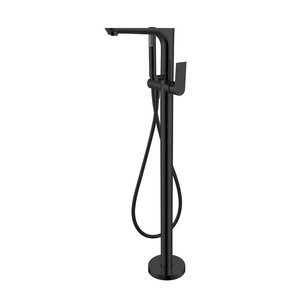 Nero BIANCA Floor Standing Bath Mixer with Hand Shower MATTE BLACK YSW3215-03A-MB Tapware Nero