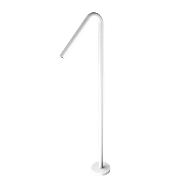 Nero BIANCA Floor Standing Bath Spout Only Matte White YSW2219-03A-MW Tapware Nero