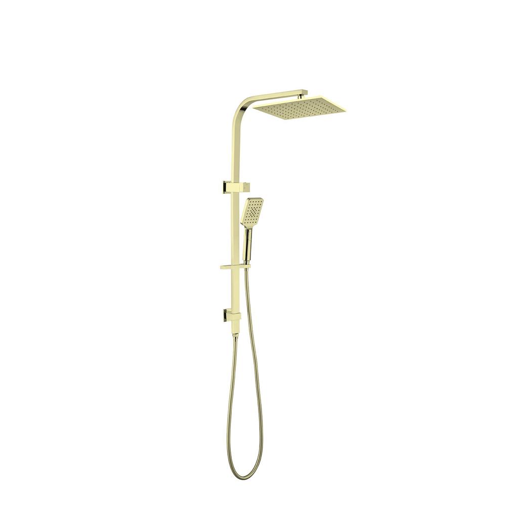 Nero Celia 250mm Square Shower Set Brushed Gold Showers Nero