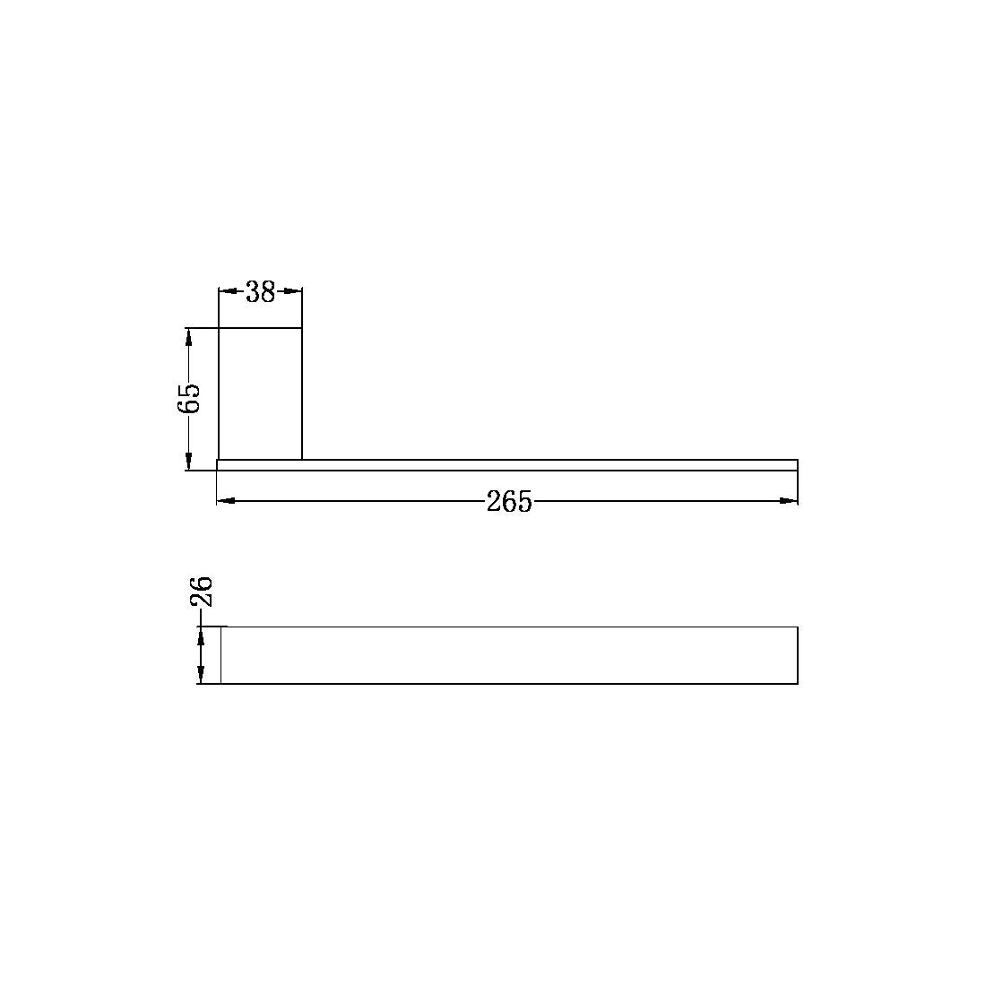 Nero CELIA Hand Towel Rail Brushed Nickel Accessories Nero