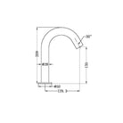 Nero Commercial Electronic Basin Tap BRUSHED GOLD Tapware Nero