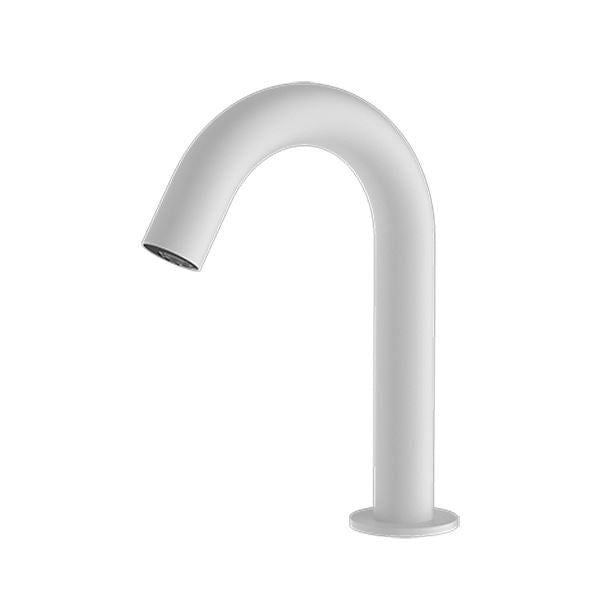 Nero Commercial Electronic Basin Tap Matte White Tapware Nero
